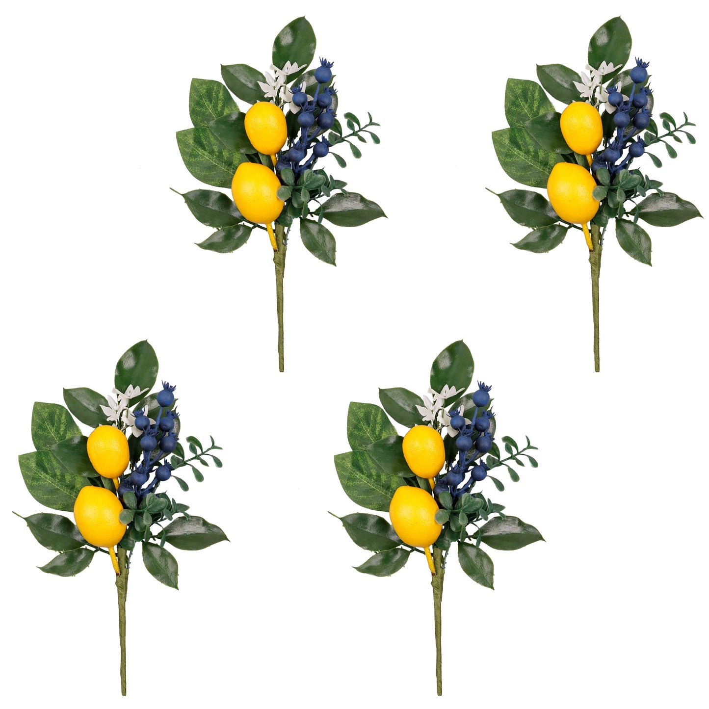Spring Artificial Lemon Pick - Set of 4