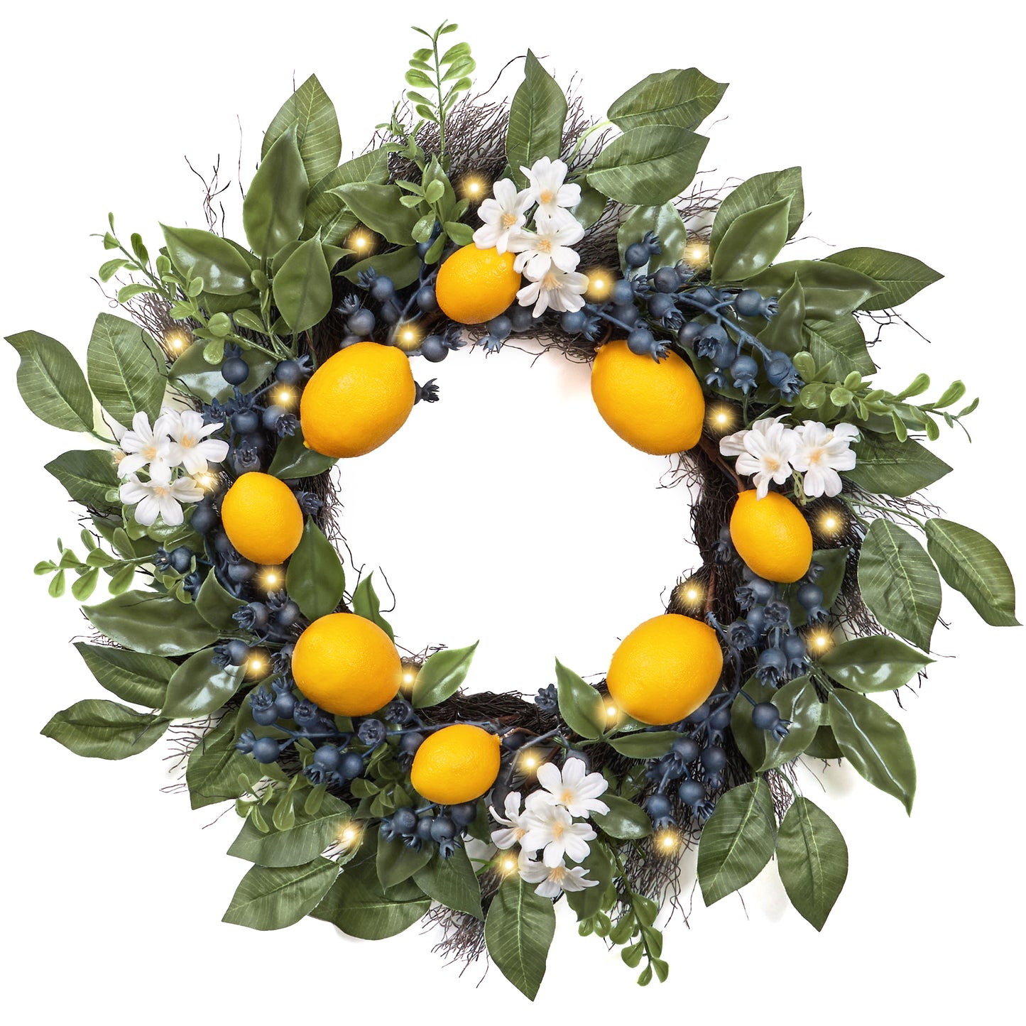 Spring Lemon Wreath-20 Inch