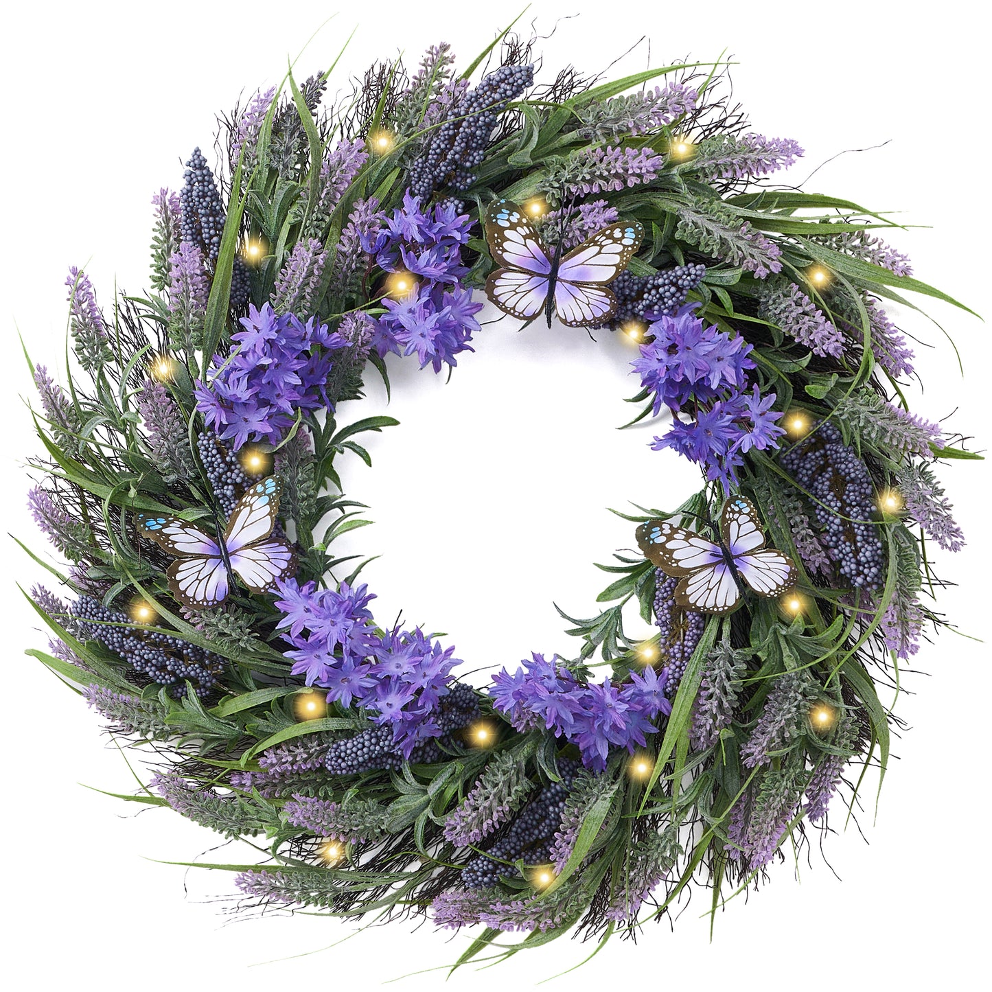 Spring Lavender Wreath- 24 Inch