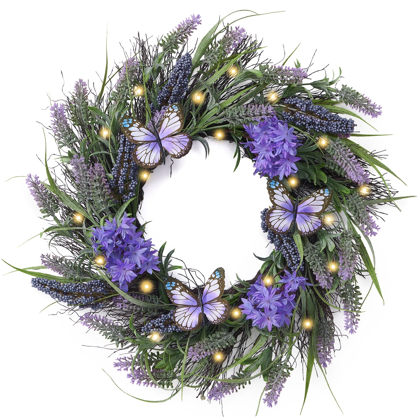 Spring Lavender Wreath - 18 Inch