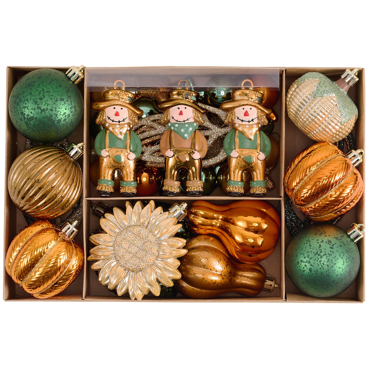 Valery Madelyn 50ct Fall Ornaments Shatterproof Tree Decorations for Home
