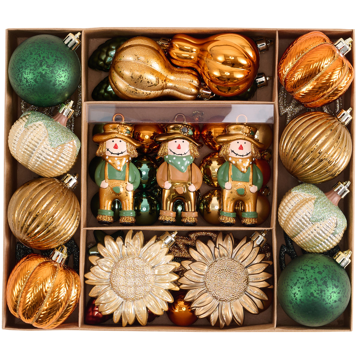 Valery Madelyn 70ct Fall Ornaments Shatterproof Tree Decorations for Home